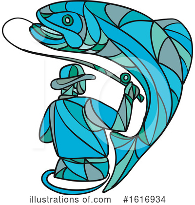 Royalty-Free (RF) Fishing Clipart Illustration by patrimonio - Stock Sample #1616934