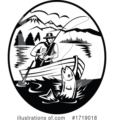 Royalty-Free (RF) Fishing Clipart Illustration by patrimonio - Stock Sample #1719018