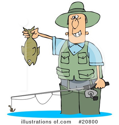 Royalty-Free (RF) Fishing Clipart Illustration by djart - Stock Sample #20800