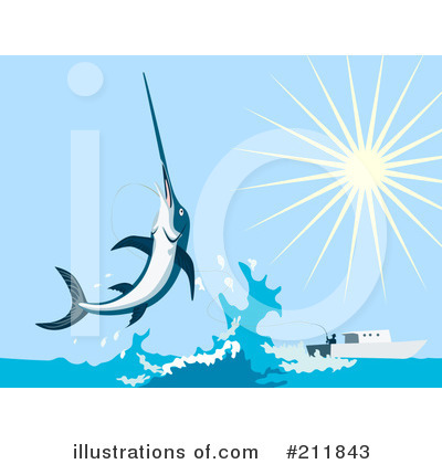 Royalty-Free (RF) Fishing Clipart Illustration by patrimonio - Stock Sample #211843