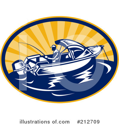 Royalty-Free (RF) Fishing Clipart Illustration by patrimonio - Stock Sample #212709