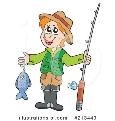 Royalty-Free (RF) Fishing Clipart Illustration by visekart - Stock Sample #213440