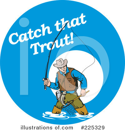 Royalty-Free (RF) Fishing Clipart Illustration by patrimonio - Stock Sample #225329