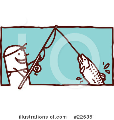 Royalty-Free (RF) Fishing Clipart Illustration by NL shop - Stock Sample #226351