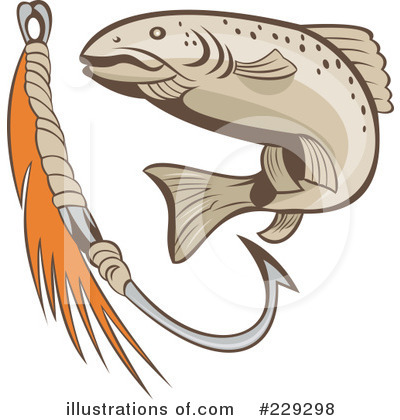 Royalty-Free (RF) Fishing Clipart Illustration by patrimonio - Stock Sample #229298