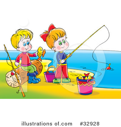 Fishing Clipart #32928 by Alex Bannykh