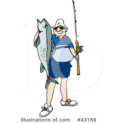 Fishing Clipart #43169 by Dennis Holmes Designs