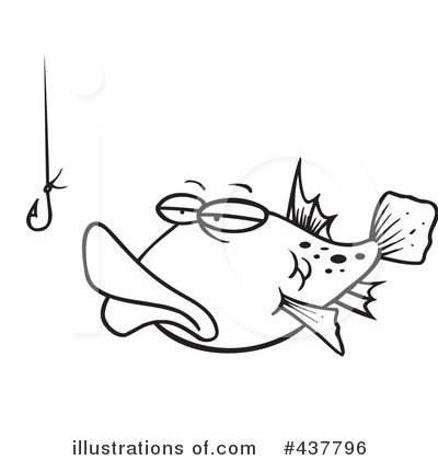 Royalty-Free (RF) Fishing Clipart Illustration by toonaday - Stock Sample #437796