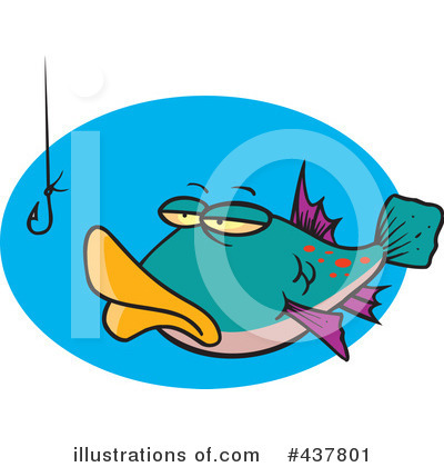 Royalty-Free (RF) Fishing Clipart Illustration by toonaday - Stock Sample #437801