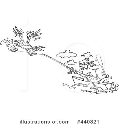 Royalty-Free (RF) Fishing Clipart Illustration by toonaday - Stock Sample #440321