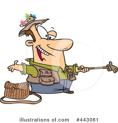 Royalty-Free (RF) Fishing Clipart Illustration by toonaday - Stock Sample #443061