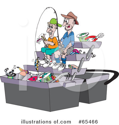 Royalty-Free (RF) Fishing Clipart Illustration by Dennis Holmes Designs - Stock Sample #65466