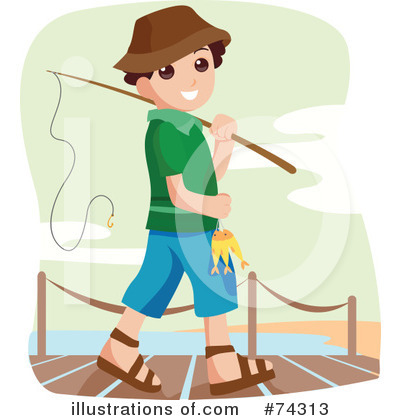 Royalty-Free (RF) Fishing Clipart Illustration by BNP Design Studio - Stock Sample #74313
