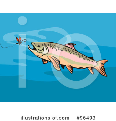Royalty-Free (RF) Fishing Clipart Illustration by patrimonio - Stock Sample #96493