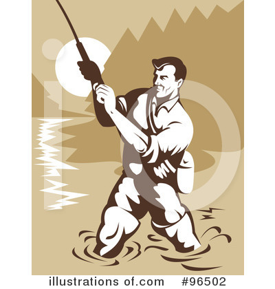Royalty-Free (RF) Fishing Clipart Illustration by patrimonio - Stock Sample #96502