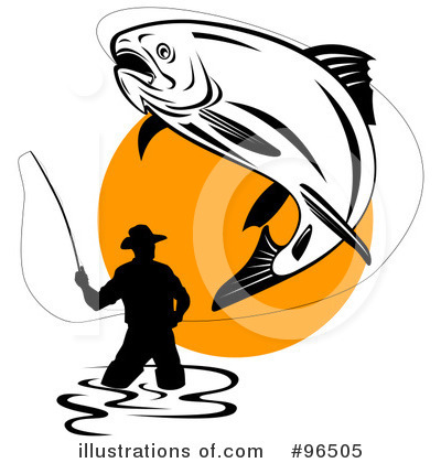Fly Fishing Clipart #96505 by patrimonio