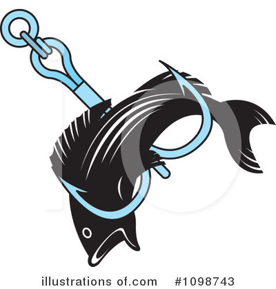 Royalty-Free (RF) Fishing Hook Clipart Illustration by Lal Perera - Stock Sample #1098743