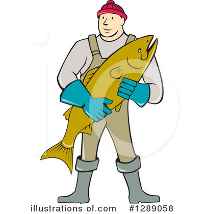 Royalty-Free (RF) Fishmonger Clipart Illustration by patrimonio - Stock Sample #1289058
