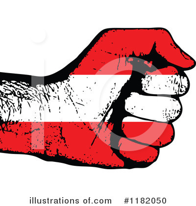 Austrian Flag Clipart #1182050 by Andrei Marincas