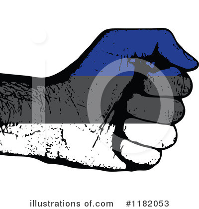 Fist Flag Clipart #1182053 by Andrei Marincas