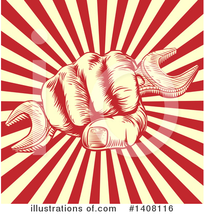 Royalty-Free (RF) Fist Clipart Illustration by AtStockIllustration - Stock Sample #1408116