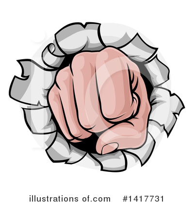 Royalty-Free (RF) Fist Clipart Illustration by AtStockIllustration - Stock Sample #1417731