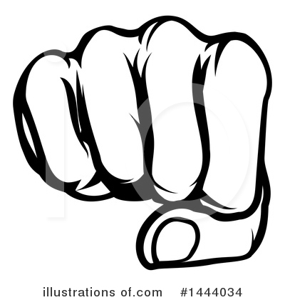 Royalty-Free (RF) Fist Clipart Illustration by AtStockIllustration - Stock Sample #1444034