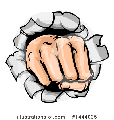 Royalty-Free (RF) Fist Clipart Illustration by AtStockIllustration - Stock Sample #1444035