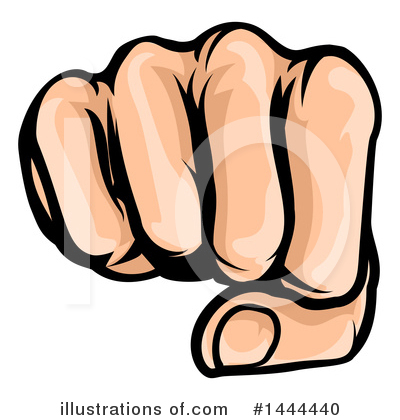Royalty-Free (RF) Fist Clipart Illustration by AtStockIllustration - Stock Sample #1444440