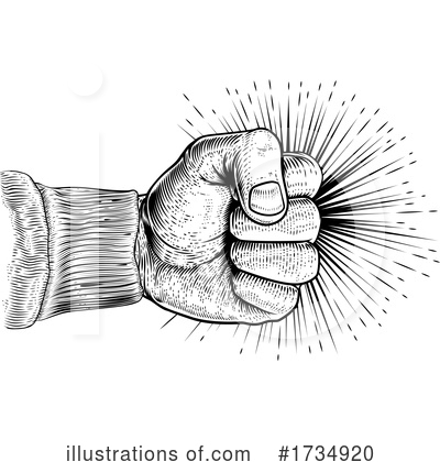 Royalty-Free (RF) Fist Clipart Illustration by AtStockIllustration - Stock Sample #1734920