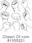 Fists Clipart #1055221 by Any Vector