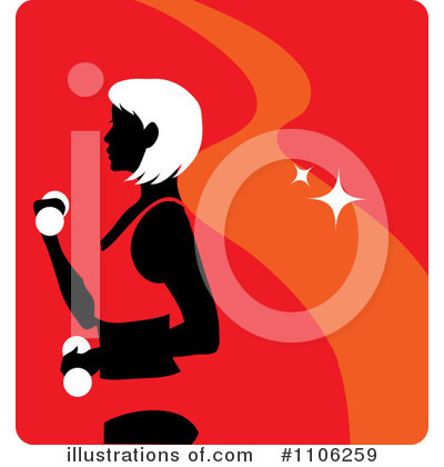 Woman Exercising Clipart #1106259 by Rosie Piter