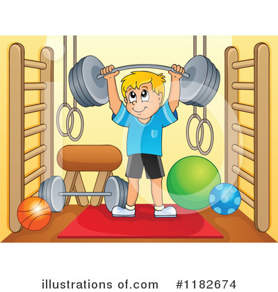 Fitness Clipart #1182677 - Illustration by visekart