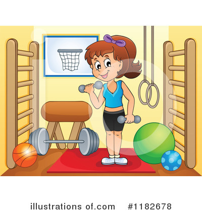 Fitness Clipart #1182675 - Illustration by visekart