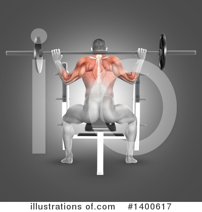 Bodybuilder Clipart #1400617 by KJ Pargeter