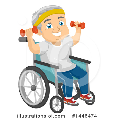 Wheelchair Clipart #1446474 by BNP Design Studio