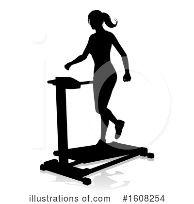 Treadmill Clipart #1608254 by AtStockIllustration