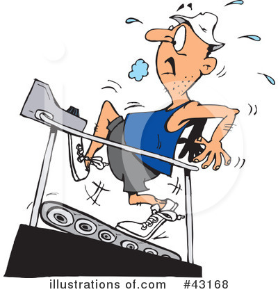 Treadmill Clipart #43168 by Dennis Holmes Designs