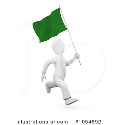 Royalty-Free (RF) Flag Clipart Illustration by chrisroll - Stock Sample #1054692