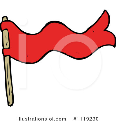 Royalty-Free (RF) Flag Clipart Illustration by lineartestpilot - Stock Sample #1119230