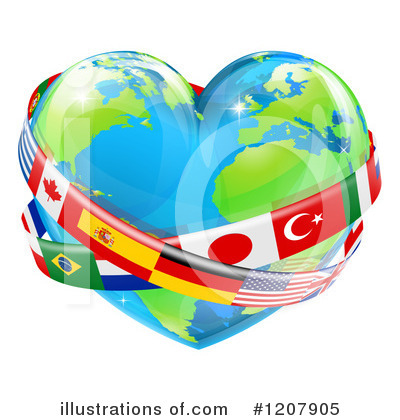 Globe Clipart #1207905 by AtStockIllustration