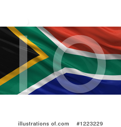 South African Flag Clipart #1223229 by stockillustrations