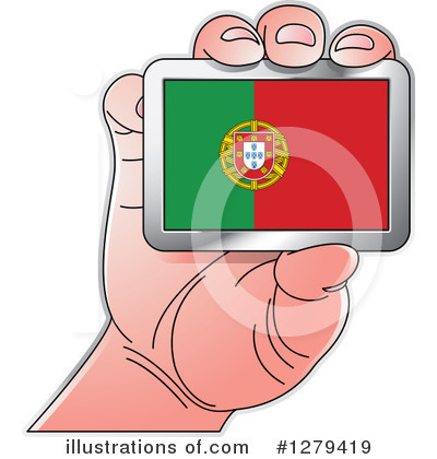 Portugal Flag Clipart #1279419 by Lal Perera