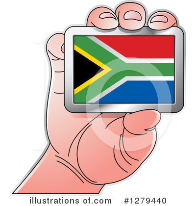 South African Flag Clipart #1279440 by Lal Perera