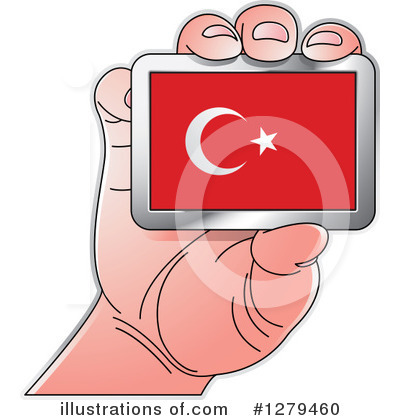 Turkey Flag Clipart #1279460 by Lal Perera