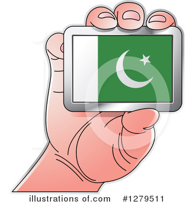 Pakistan Flag Clipart #1279511 by Lal Perera
