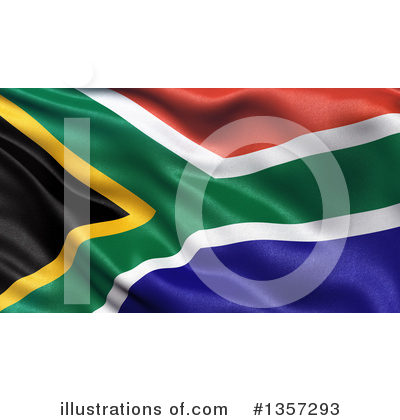 South African Flag Clipart #1357293 by stockillustrations