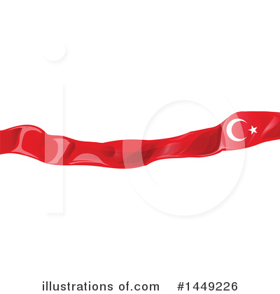 Turkey Flag Clipart #1449226 by Domenico Condello