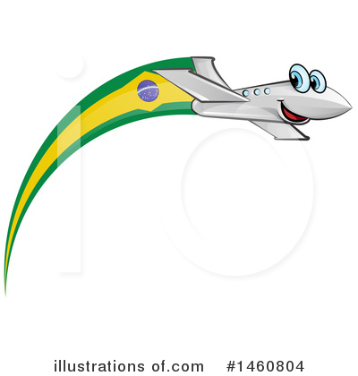 Airplane Clipart #1460804 by Domenico Condello