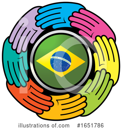 Brazilian Flag Clipart #1651786 by Lal Perera